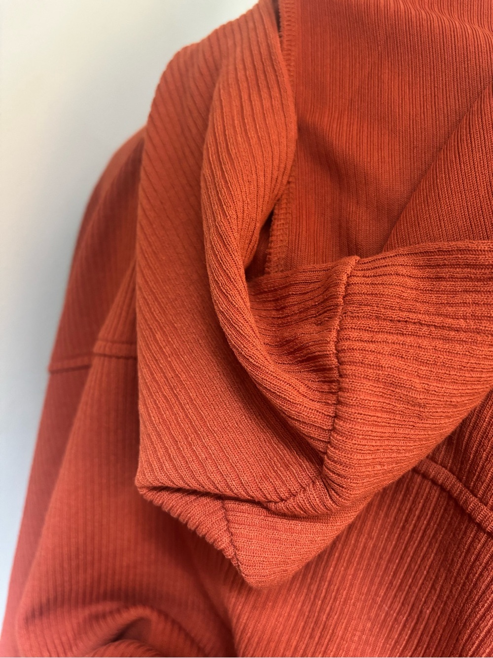 Rust Button-Front Hooded Jacket - Picture 9 of 9